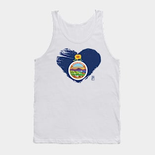 U.S. State - I Love Kansas - Kansas Flag Tank Top